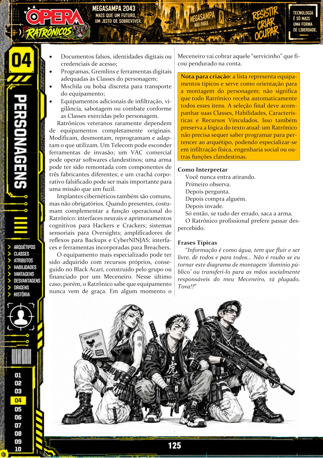 Página do Arquétripo Ratrônico