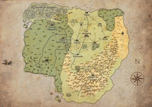 Mapa das Terras de Shiang