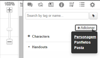 Criação de personagem no Roll20