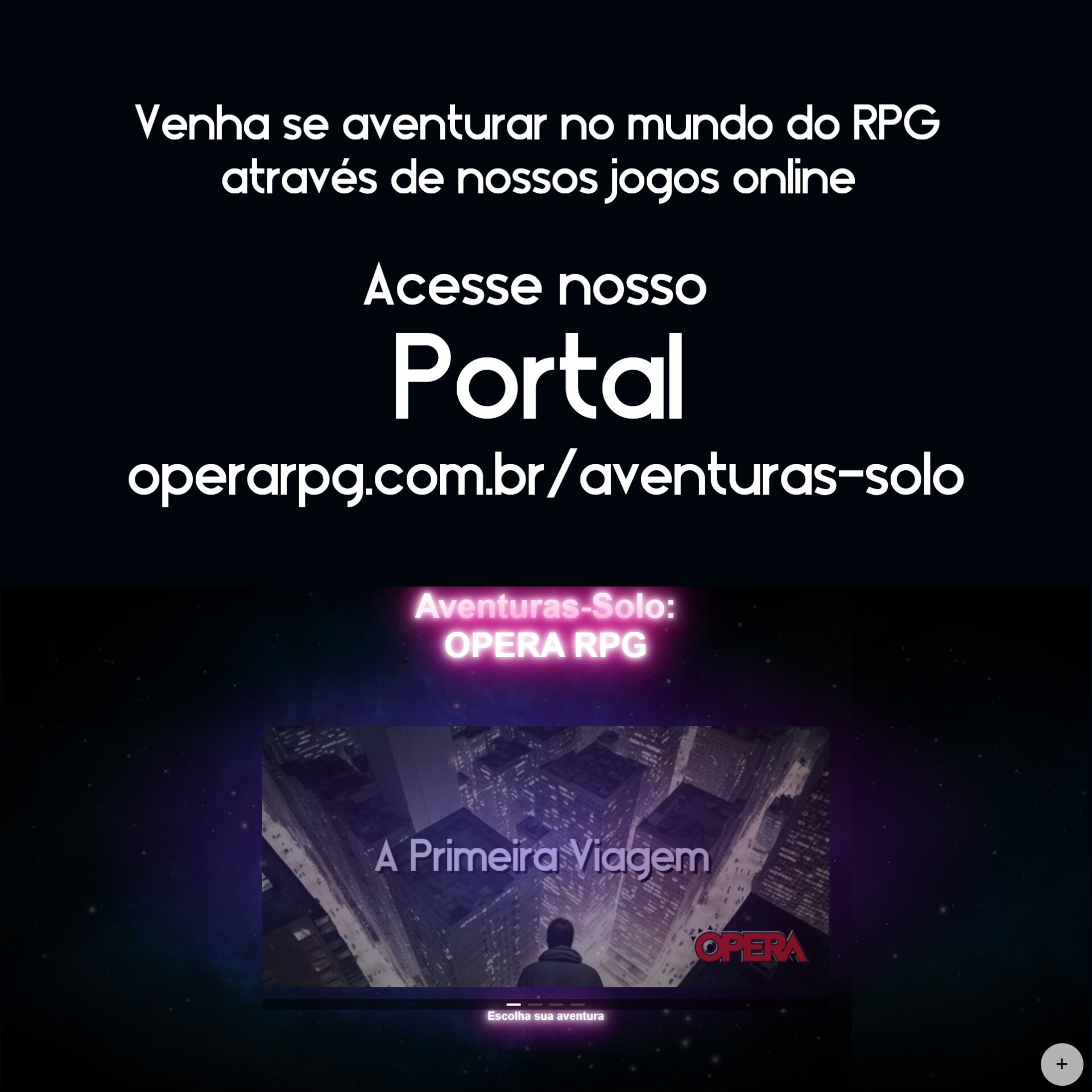 Portal de Aventuras-Solo do OPERA RPG – OPERA RPG